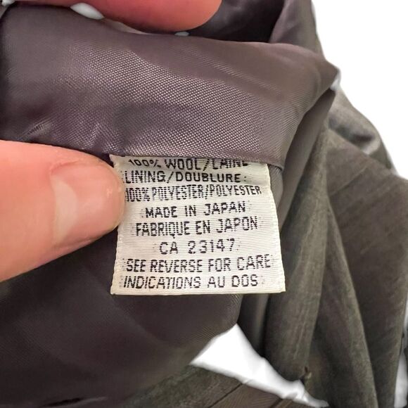 NWT Talbots 100% Wool High Waist Dress Pants | Grey Lined Classic Trousers - Picture 6 of 10